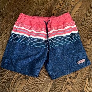 Men's Swim Trunks in Blue and Pink